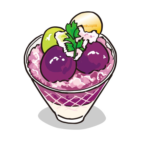 葡萄のジュレとパンナコッタ